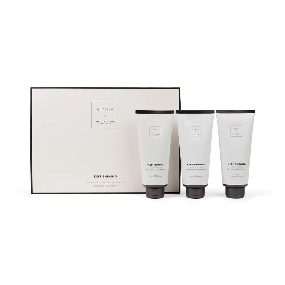 VINGA x TGL giftset voor lichaamsverzorging