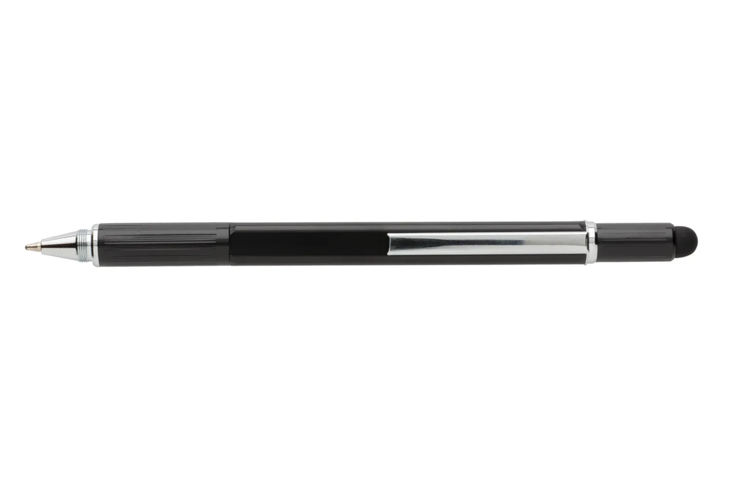 5-in-1 aluminium toolpen met jouw logo op de gekozen positie