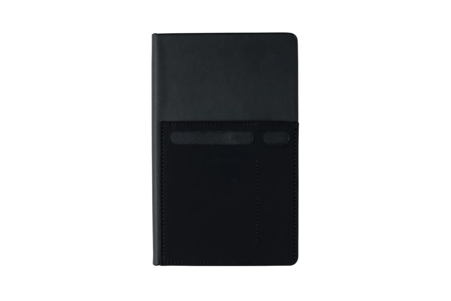 A5 Deluxe notitieboek met slimme opbergvakken with your logo in the chosen position