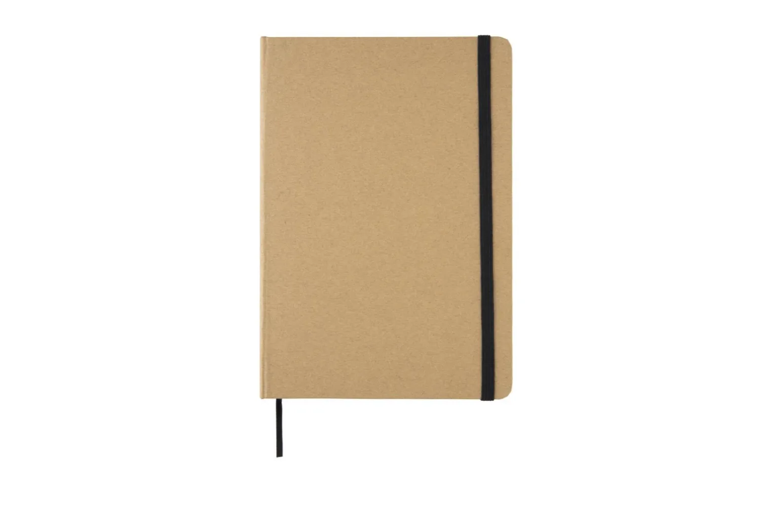 A5 kraft notitieboek met jouw logo op de gekozen positie