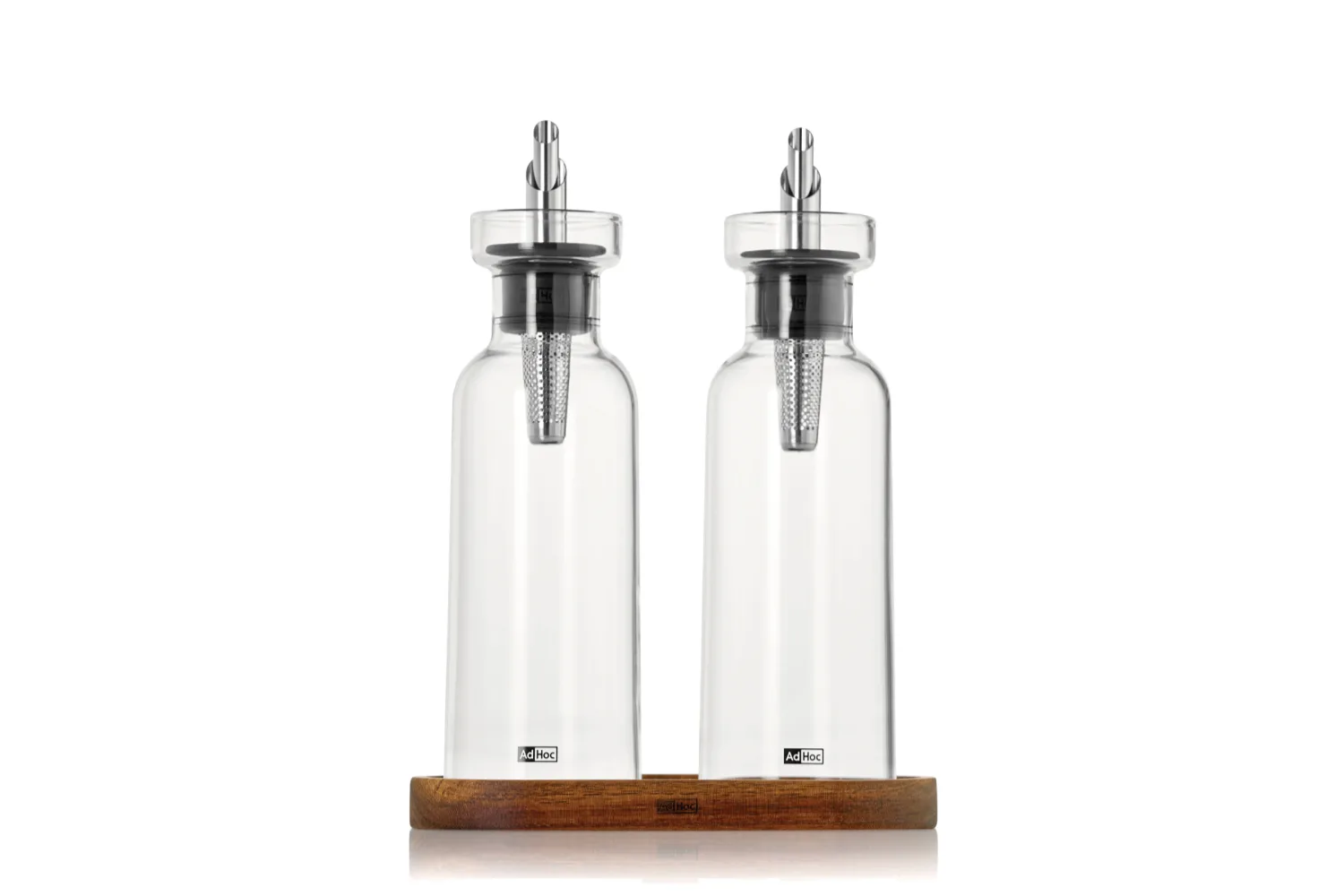 AdHoc Menage AromaPour-set met olie- en azijnschenker, 300 m met jouw logo op de gekozen positie