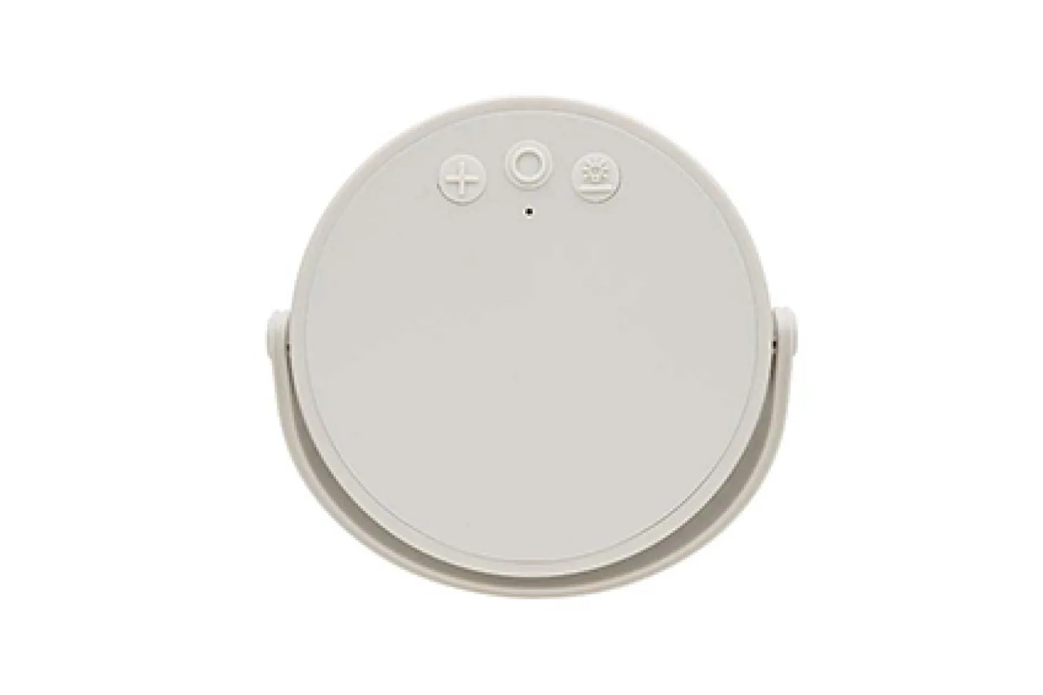 Aurora RCS gerecyclede plastic USB-oplaadbare tafellamp met jouw logo op de gekozen positie