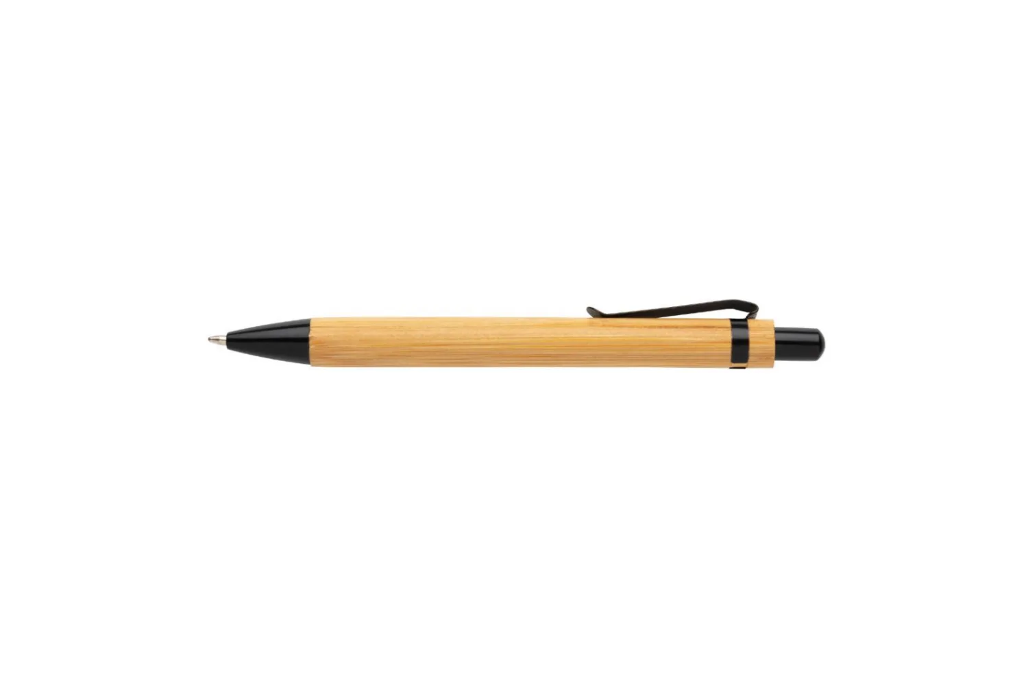 Bamboe balpen met jouw logo op de gekozen positie