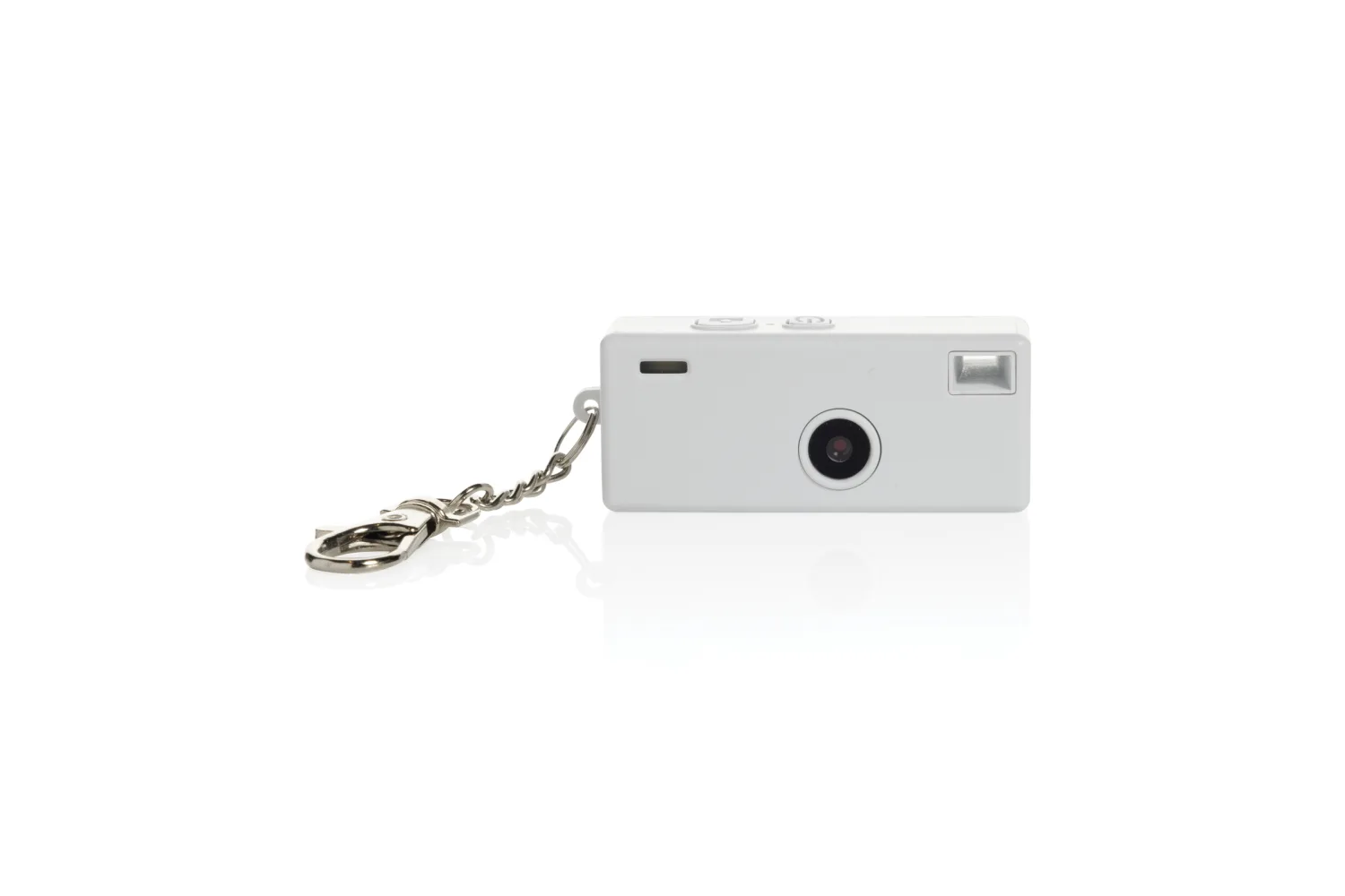 Cliq it RCS gerecyclede plastic sleutelhangercamera met jouw logo op de gekozen positie