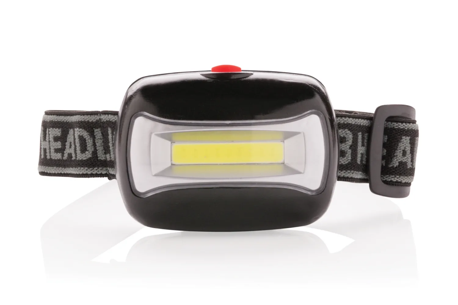 COB hoofdlamp met jouw logo op de gekozen positie