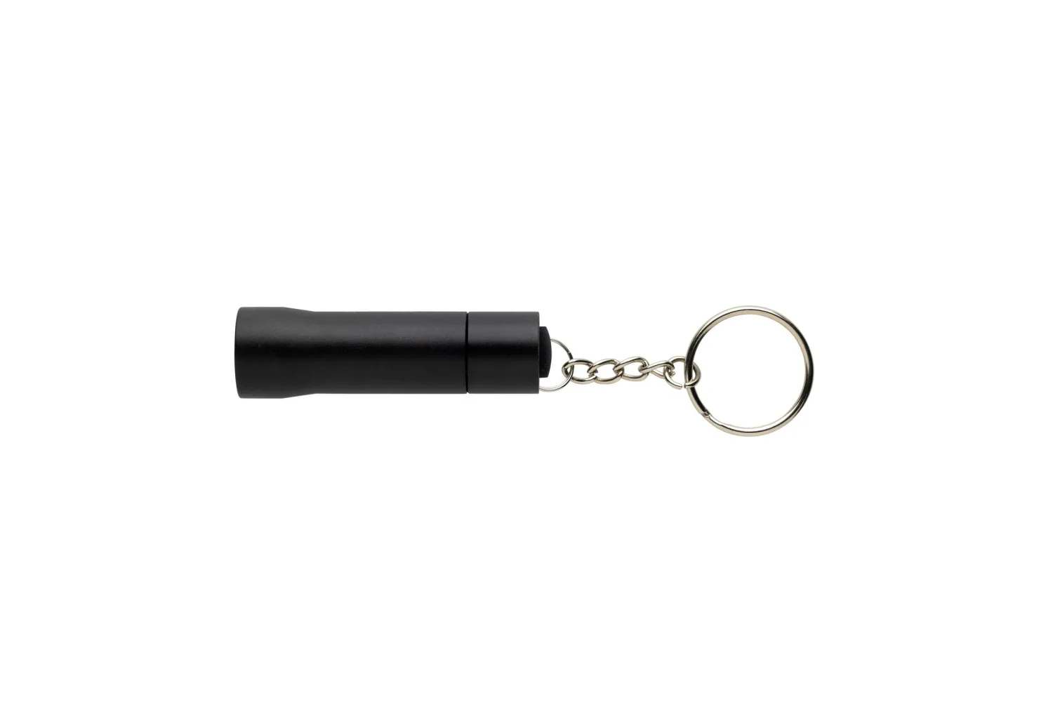 Flash RCS gerecycled aluminium sleutelhanger zaklamp met jouw logo op de gekozen positie