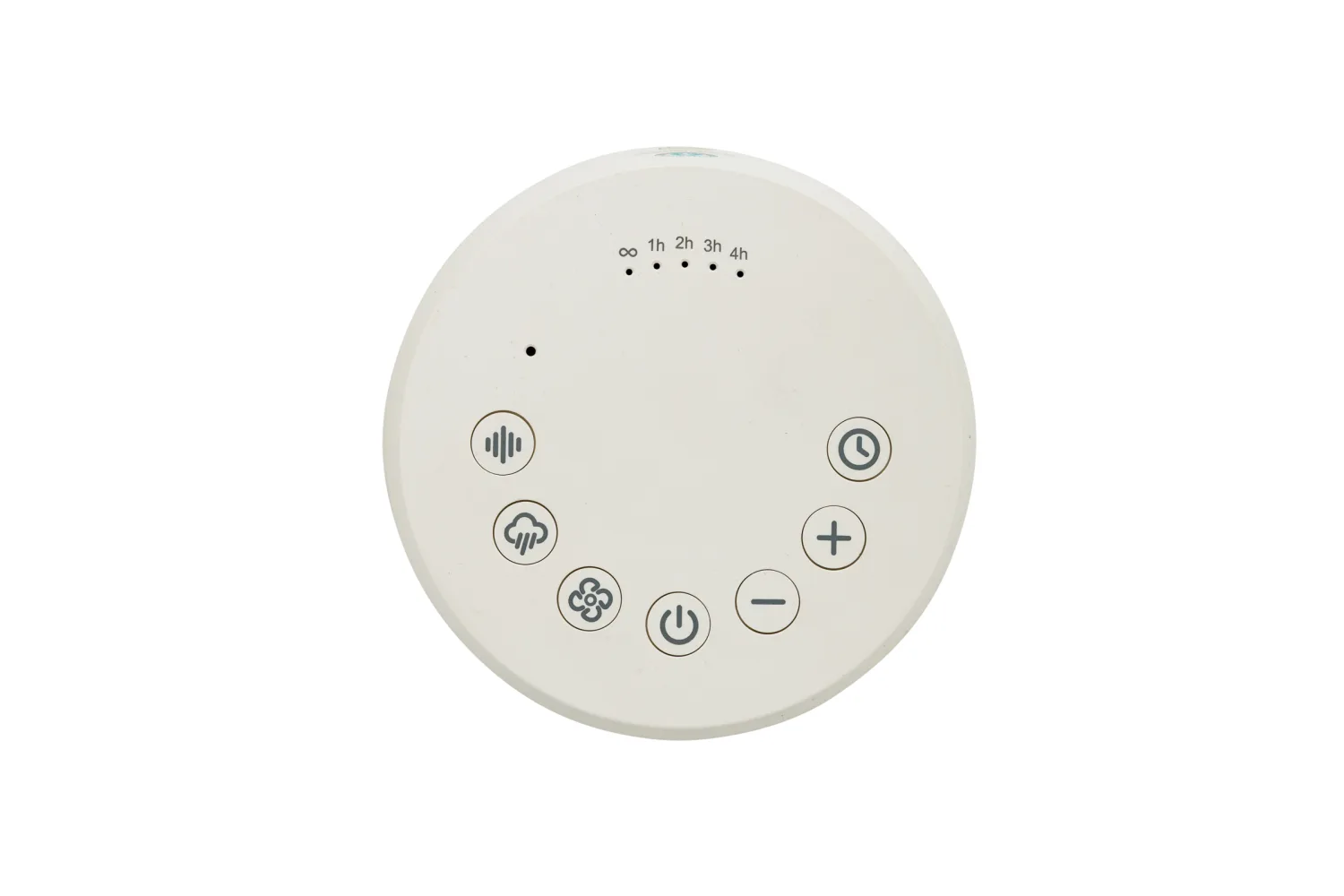 Flora RCS gerecycled kunststof white noise speaker met jouw logo op de gekozen positie