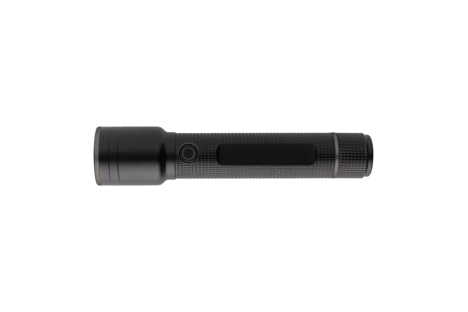 Gear X RCS gerecycled aluminium USB-oplaadbare zaklamp large met jouw logo op de gekozen positie