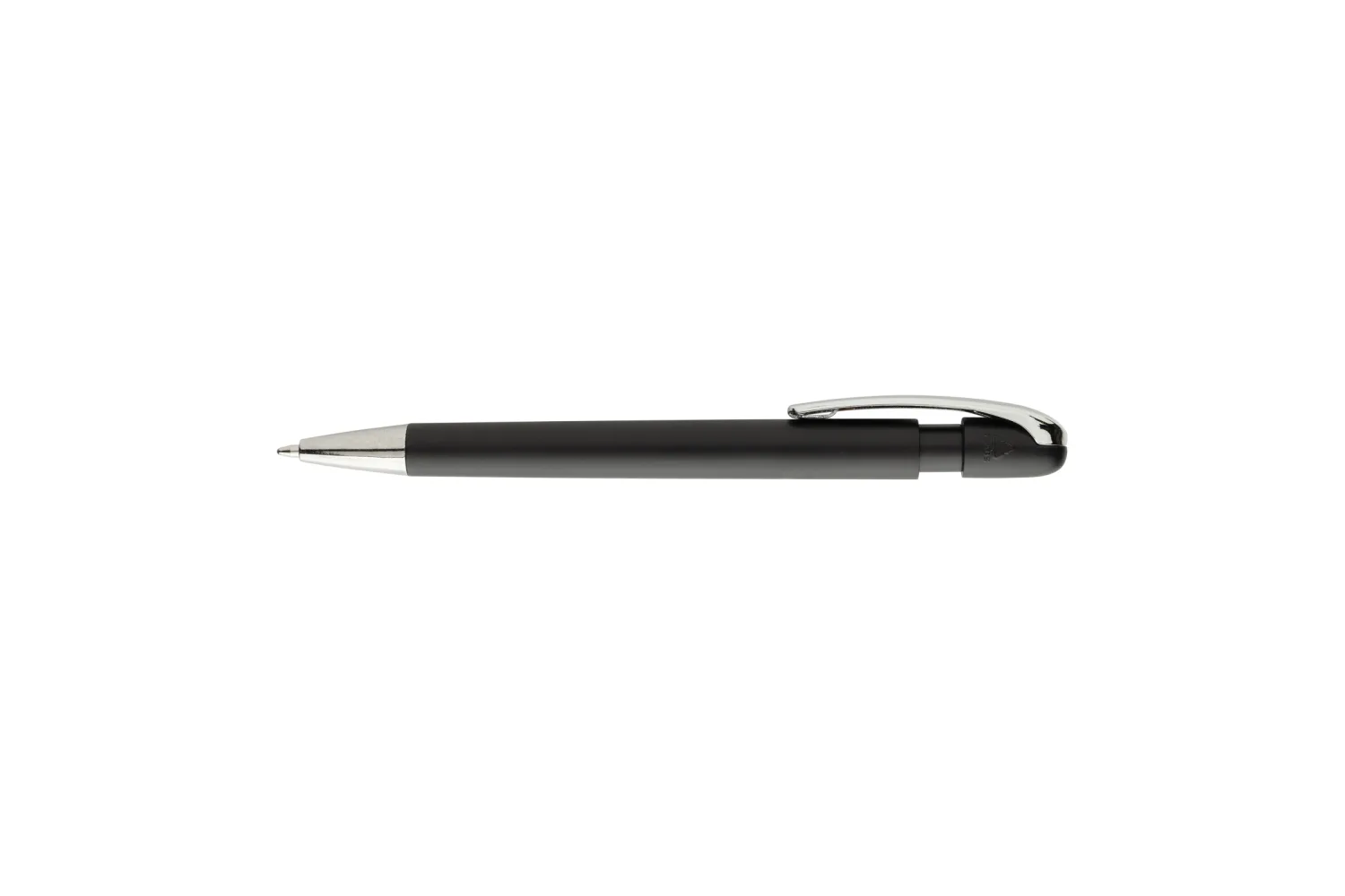 Glide GRS gecertificeerde R-ABS Pen met metalen clip met jouw logo op de gekozen positie