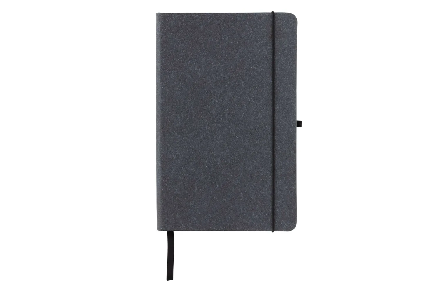 GRS Gerecycled lederen hardcover notitieboek A5 with your logo in the chosen position