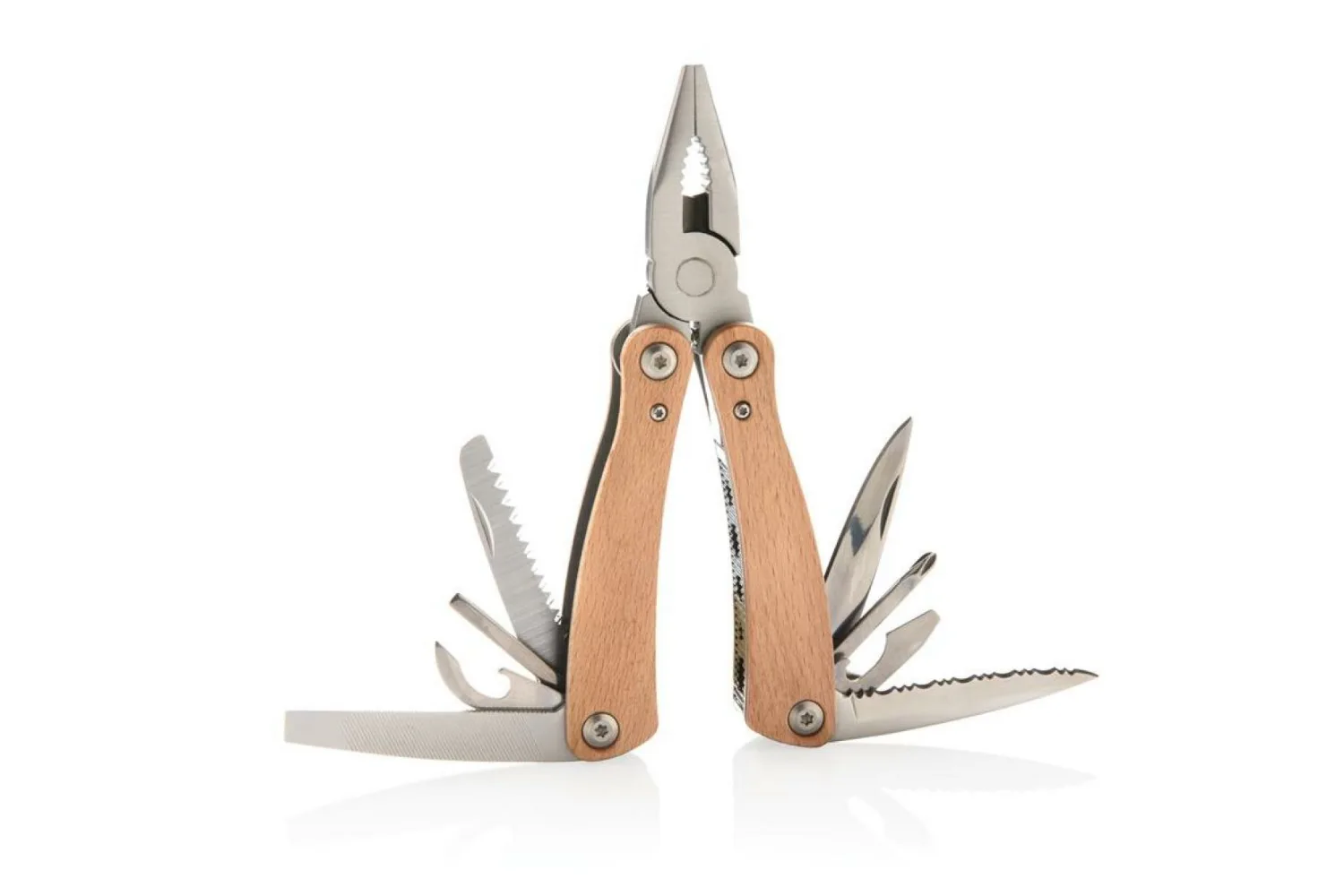 Houten multitool with your logo in the chosen position