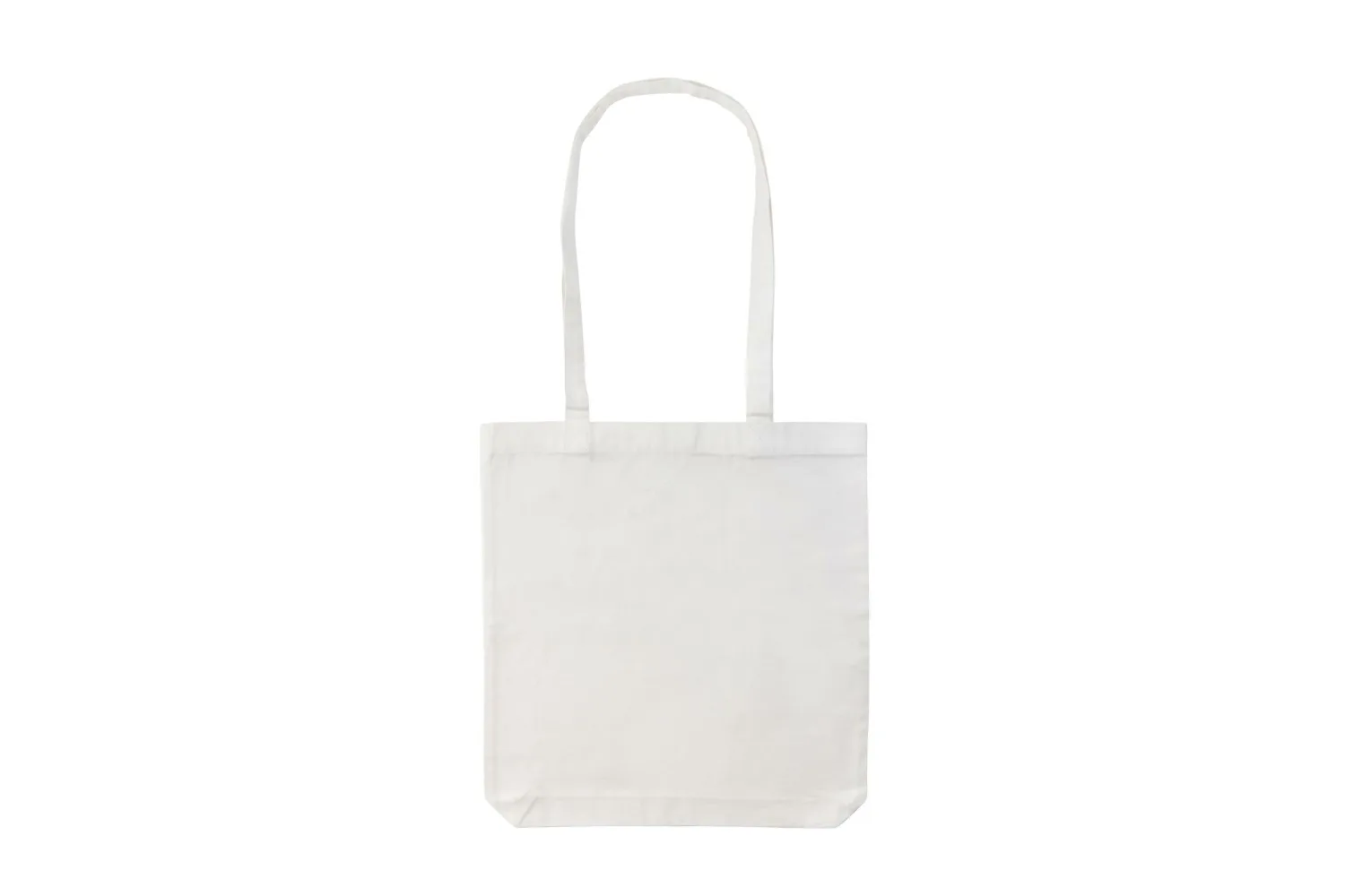 Impact AWARE™ gerecycled katoenen draagtas 330gsm met jouw logo op de gekozen positie