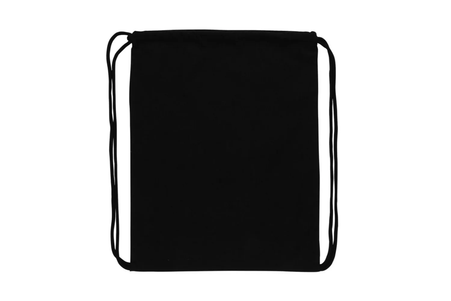 Impact AWARE™ gerecycled katoenen rugzak met trekkoord 145gr met jouw logo op de gekozen positie