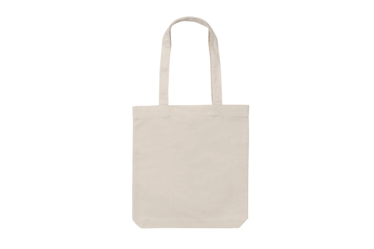 Impact AWARE™ recycled canvas tas 285gsm ongeverfd met jouw logo op de gekozen positie