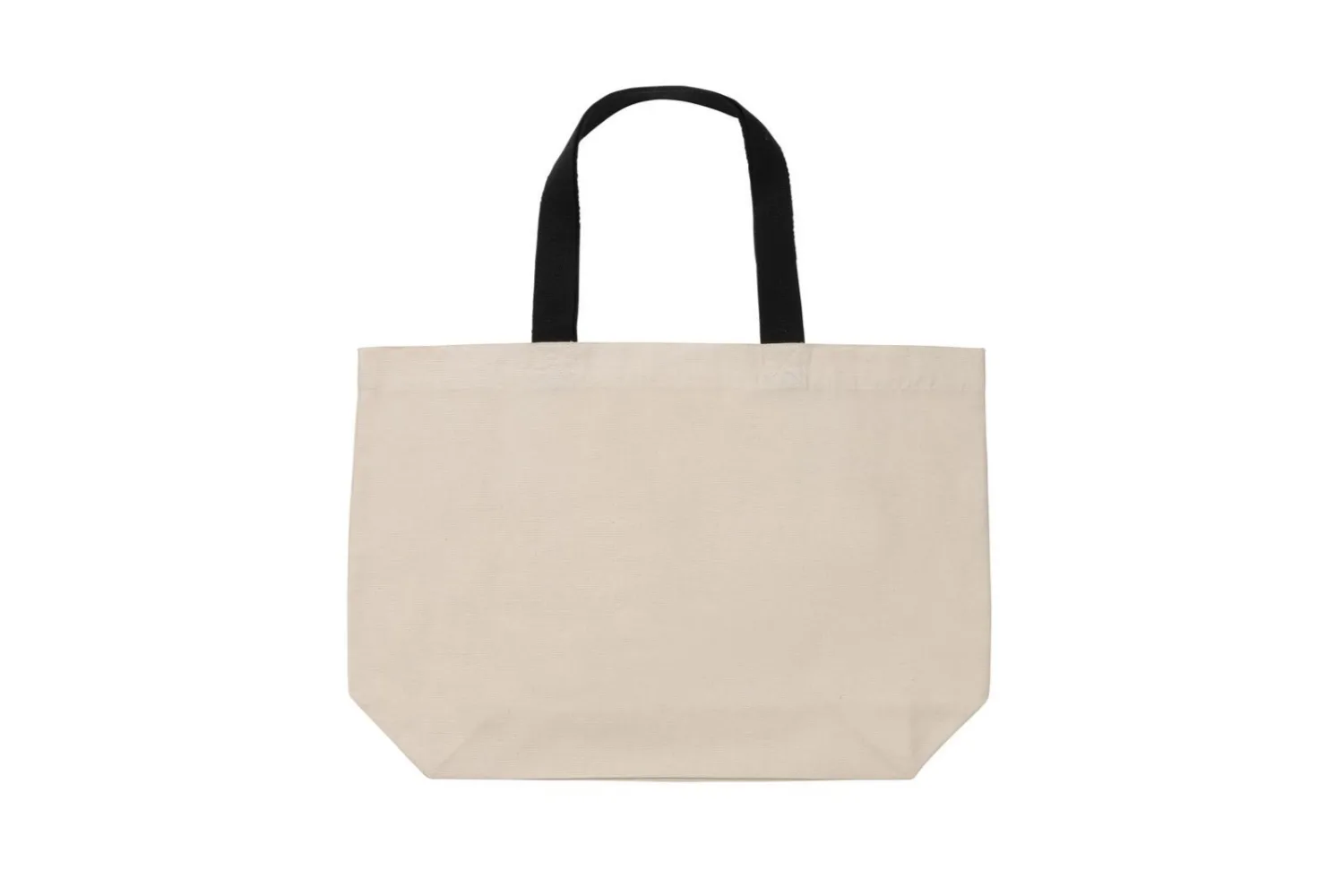 Impact Aware™ recycled canvas XL draagtas 240gsm ongeverfd met jouw logo op de gekozen positie