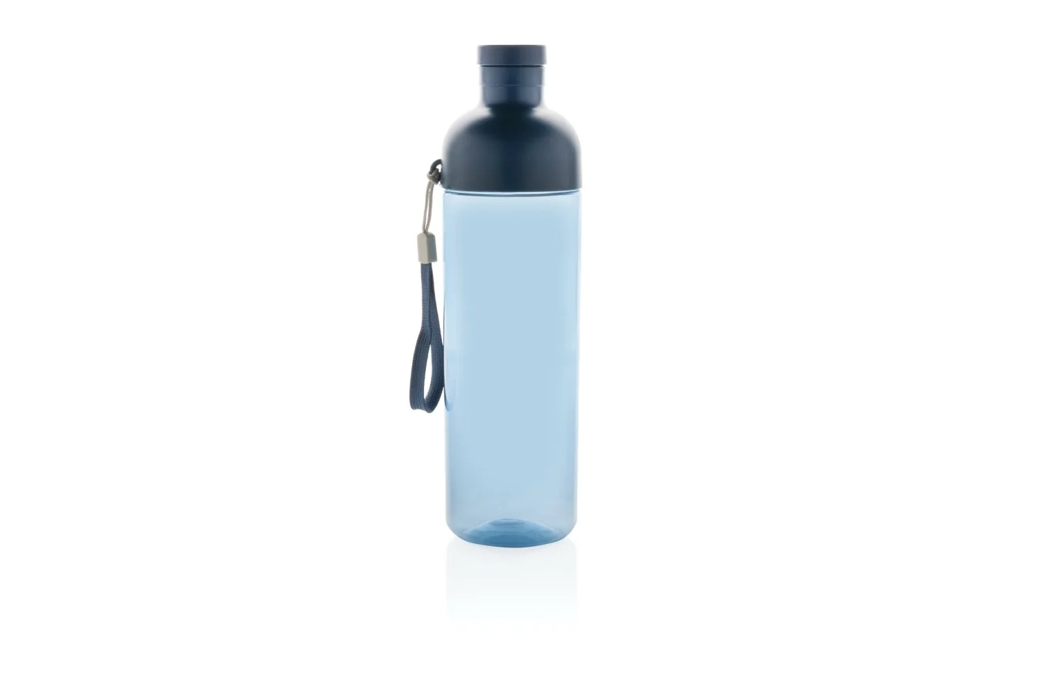 Impact RCS gerecyclede PET lekvrije waterfles 600 ml met jouw logo op de gekozen positie