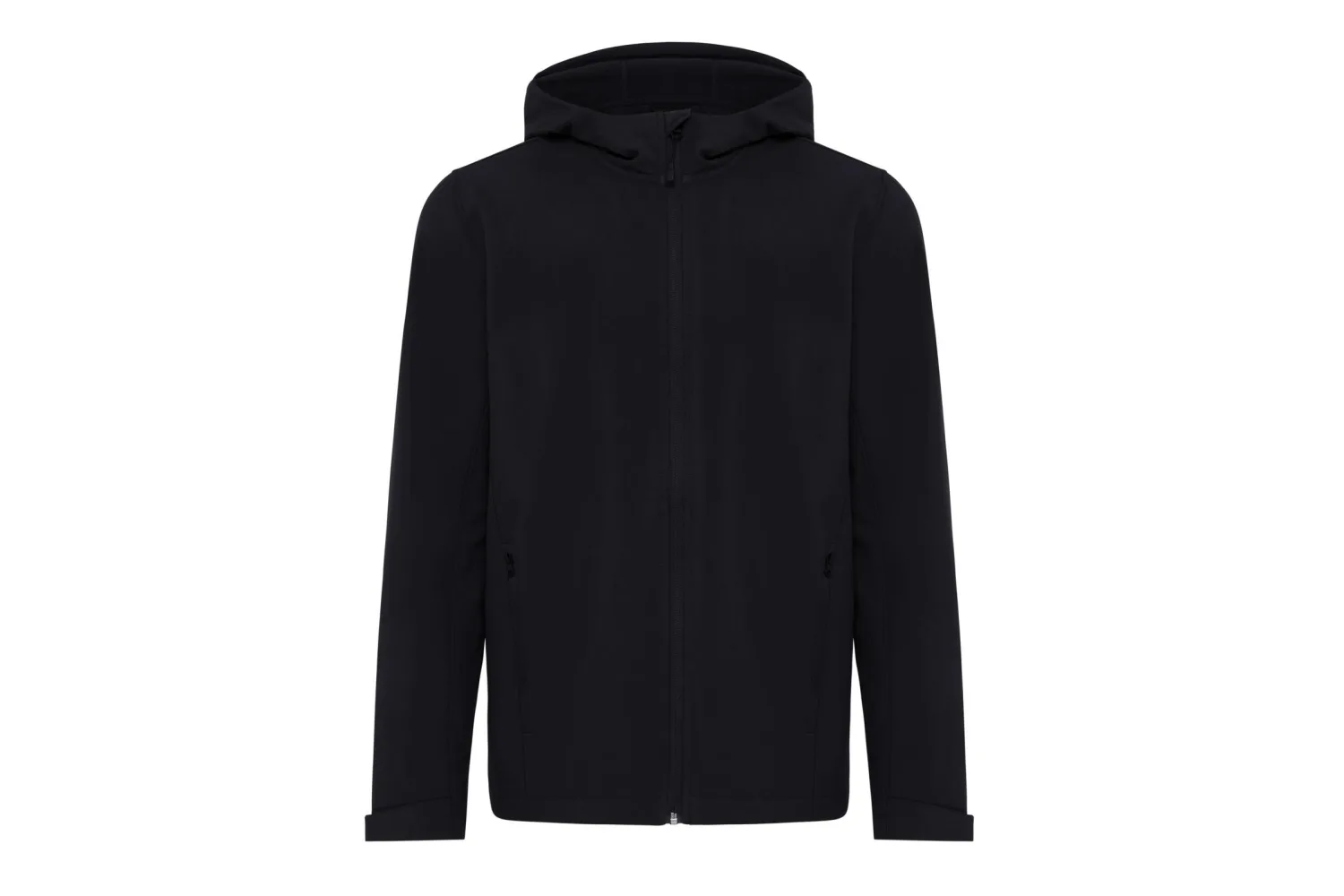 IQONIQ Makalu gerecycled polyester softshell jas met jouw logo op de gekozen positie