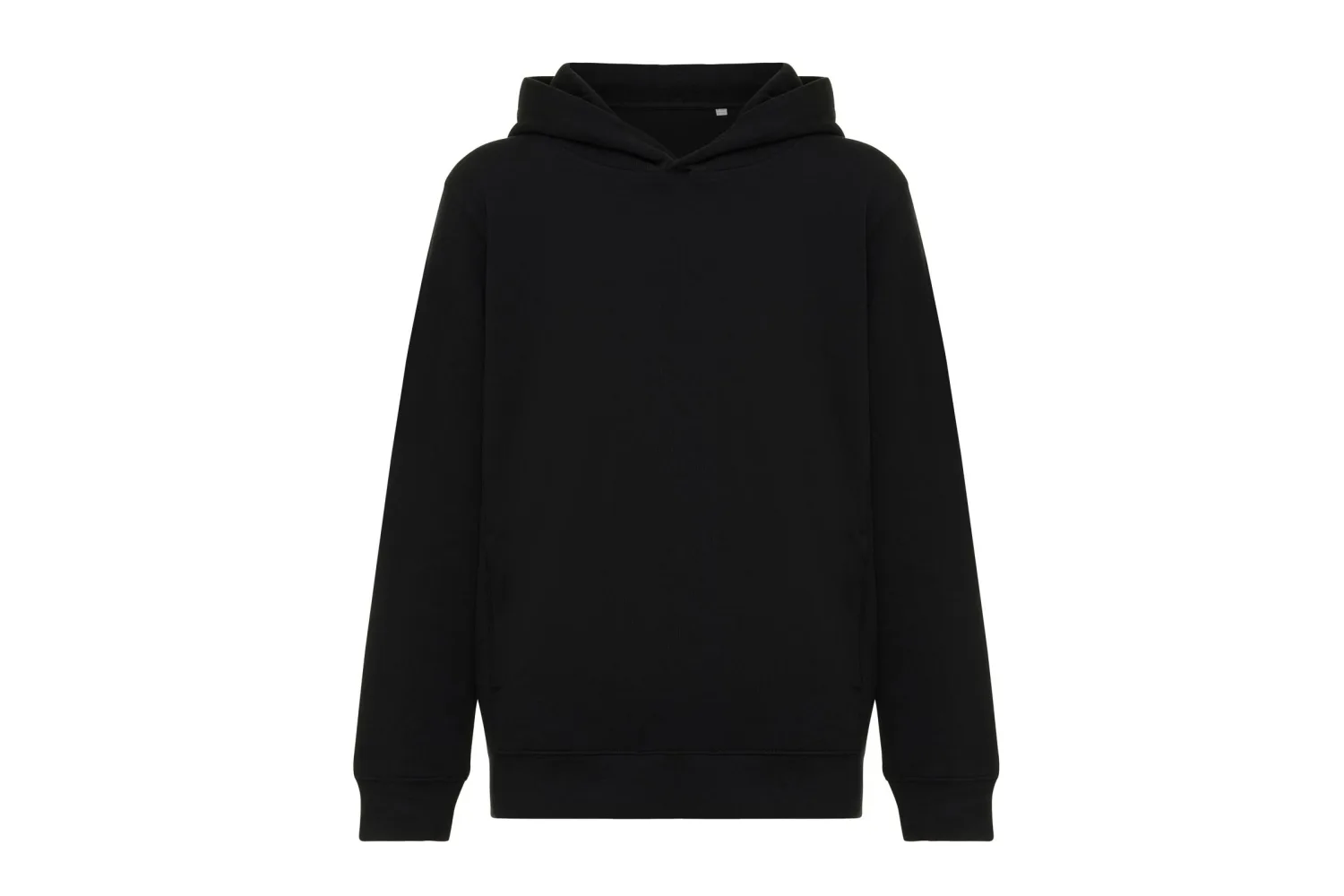 IQONIQ Yengo kids recycled katoen hoodie met steekzakken met jouw logo op de gekozen positie