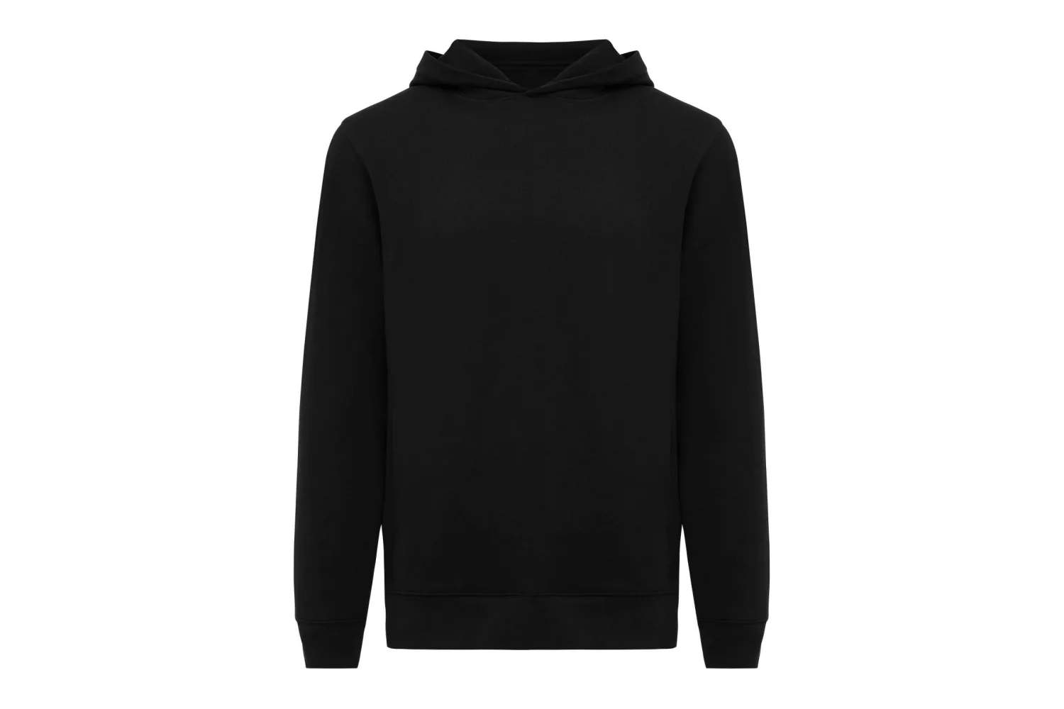 IQONIQ Yengo recycled katoen hoodie met steekzakken met jouw logo op de gekozen positie