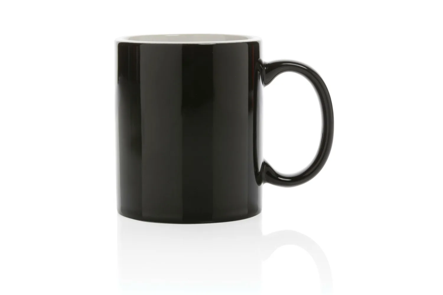 Keramische classic mok 350 ml met jouw logo op de gekozen positie