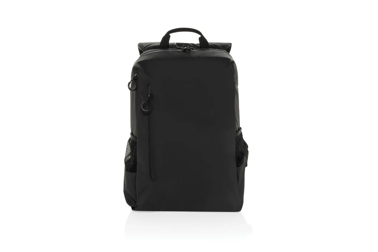 Lima Aware™ RPET waterbestendige 15,6 inch laptop rugzak met jouw logo op de gekozen positie