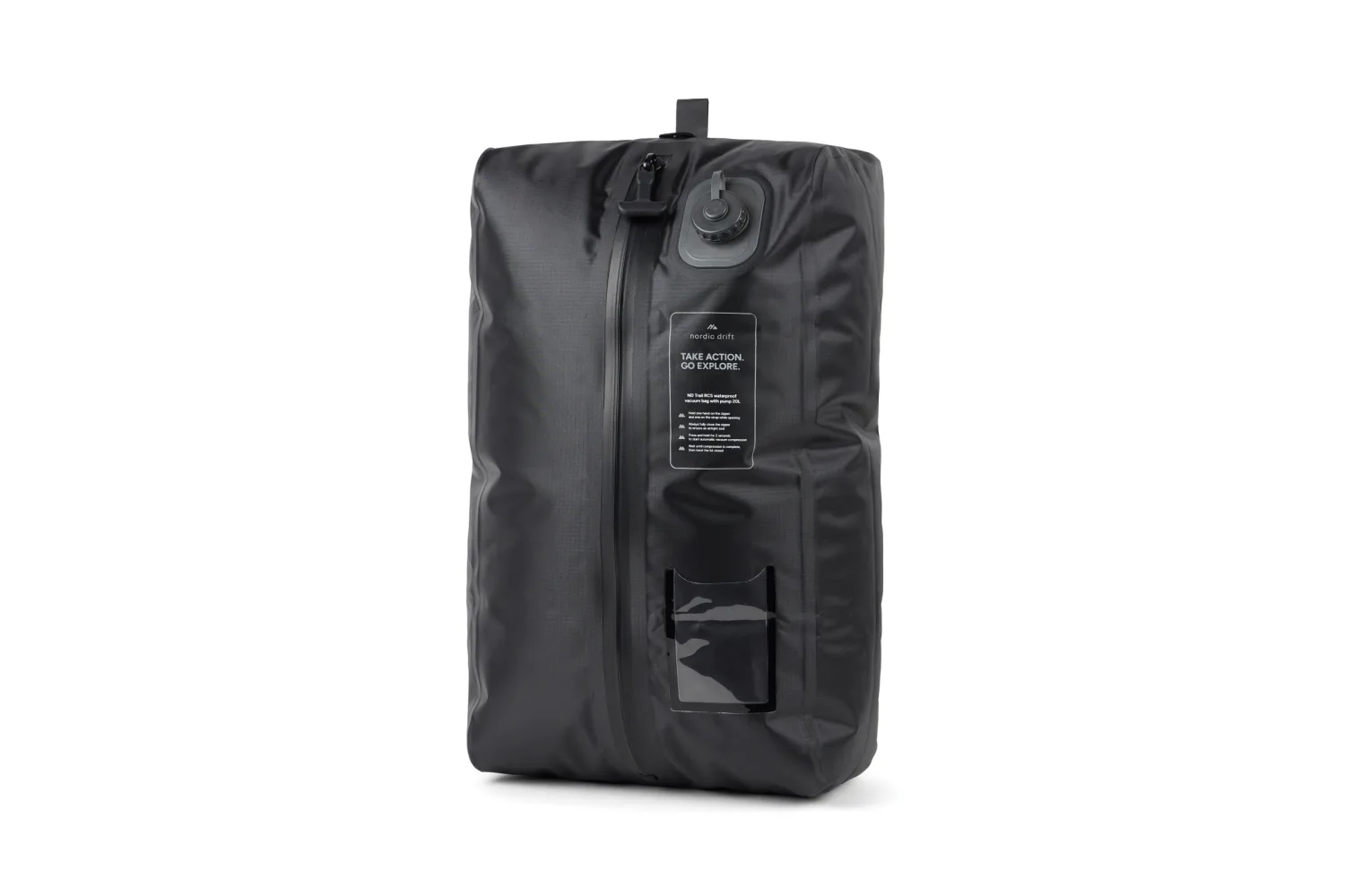 Nordic Drift Trail RCS IPX8 vacuümzak met pomp 20L met jouw logo op de gekozen positie