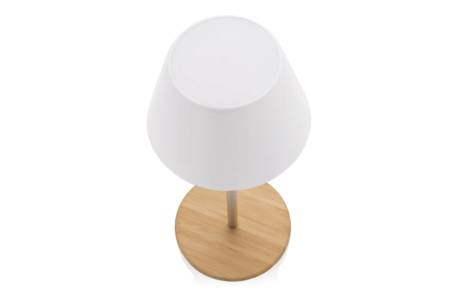Pure Glow RCS rplastic USB-oplaadbare tafellamp with your logo in the chosen position