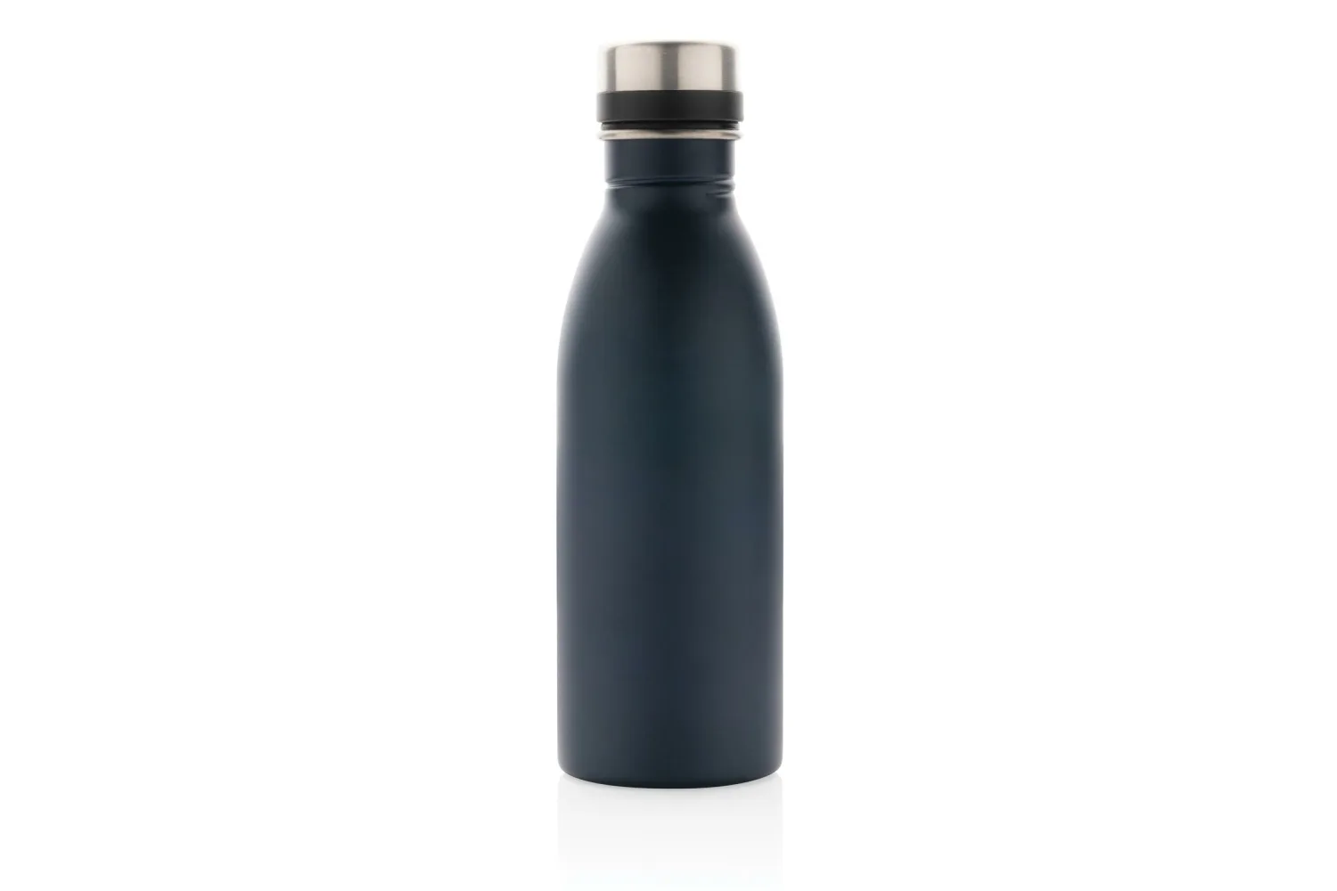 RCS gerecycled roestvrijstalen luxe waterfles met jouw logo op de gekozen positie