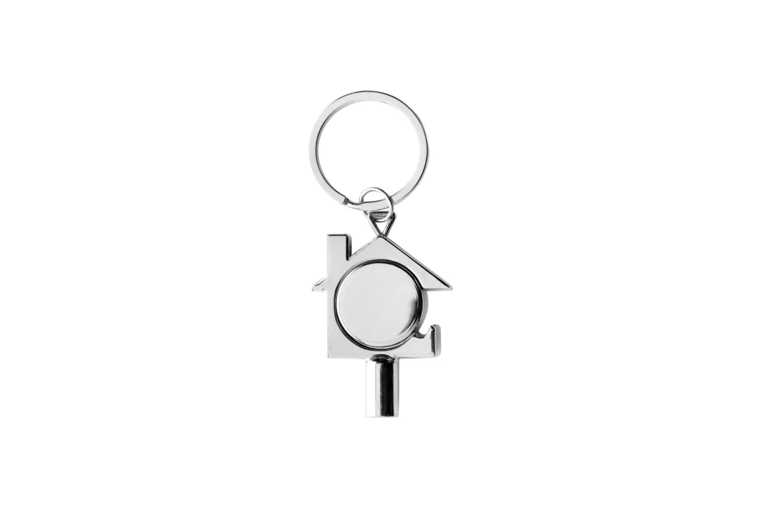 RCS gerecycled zinc alloy 3 in 1 sleutelhanger met jouw logo op de gekozen positie