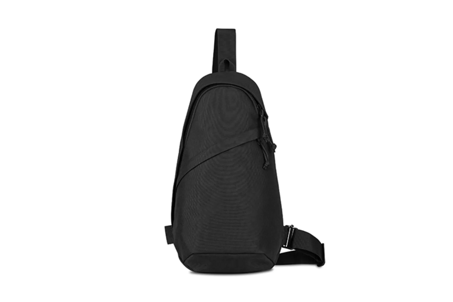 Renew AWARE™ rPET Sling rugzak met jouw logo op de gekozen positie