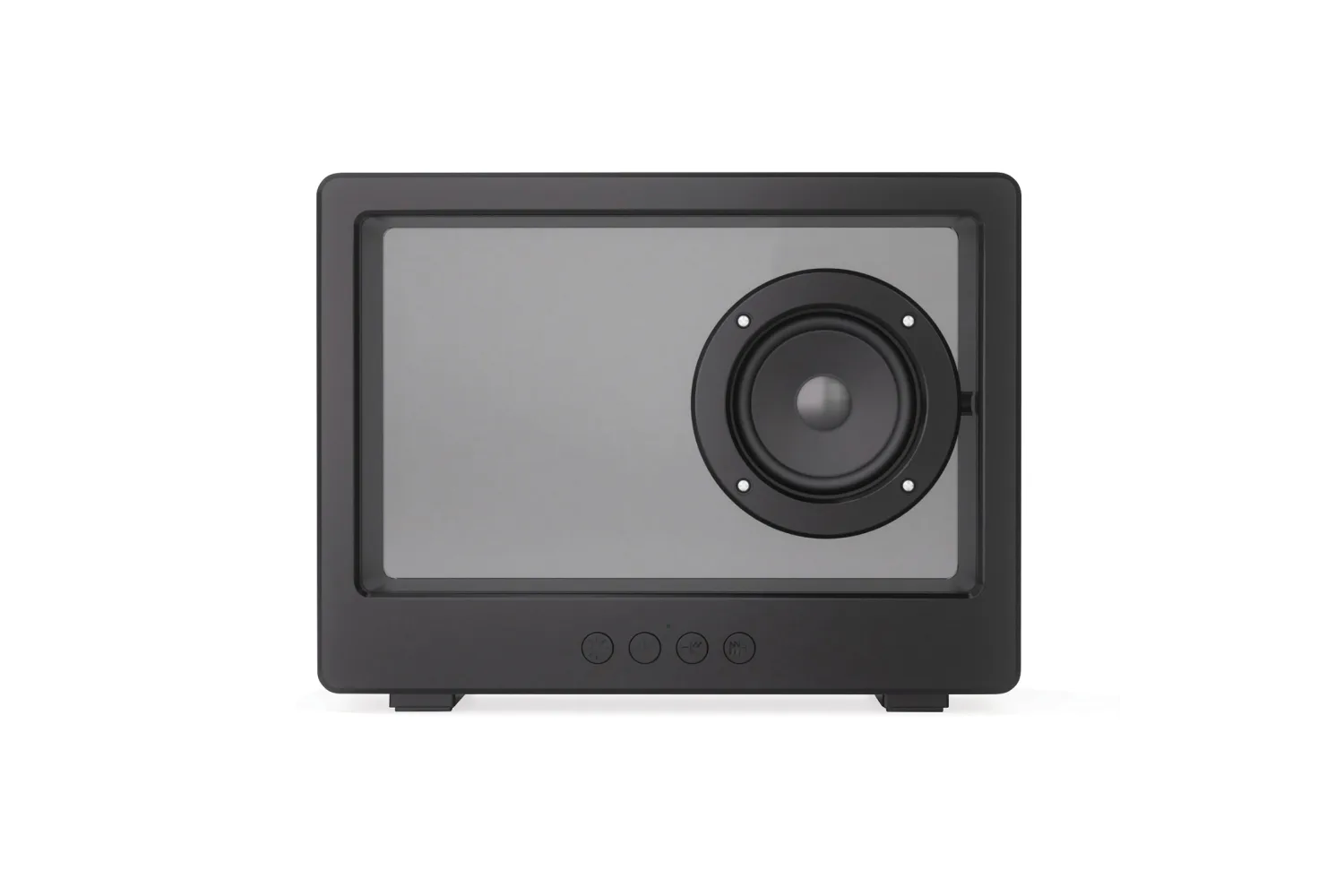 Soundclear transparante 5W draadloze speaker met jouw logo op de gekozen positie