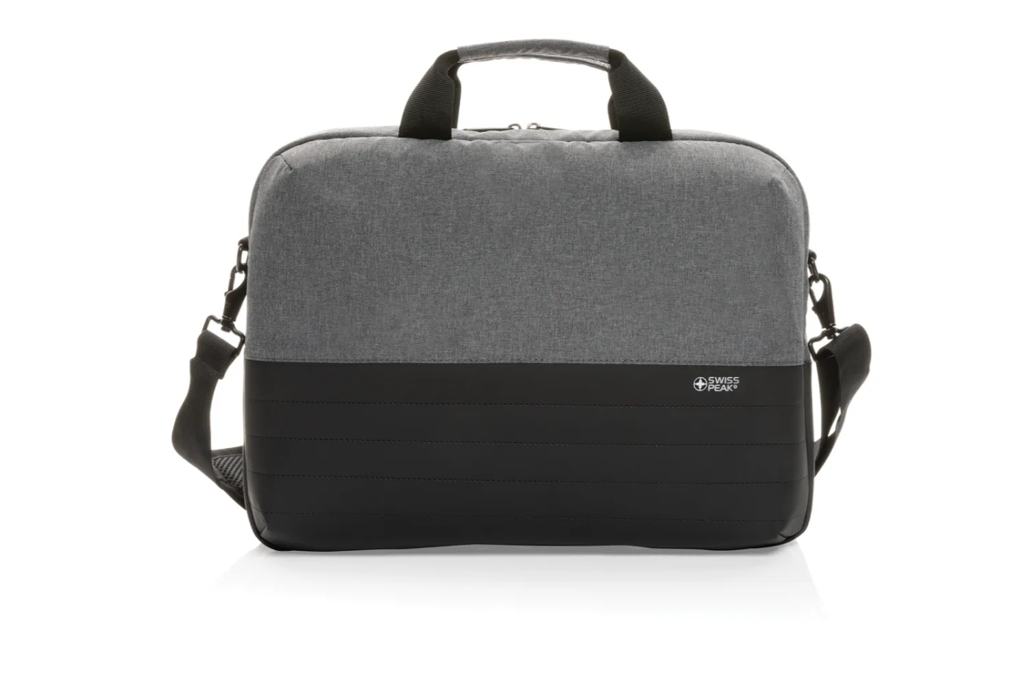 Swiss Peak AWARE™ RFID 15.6" laptoptas met jouw logo op de gekozen positie