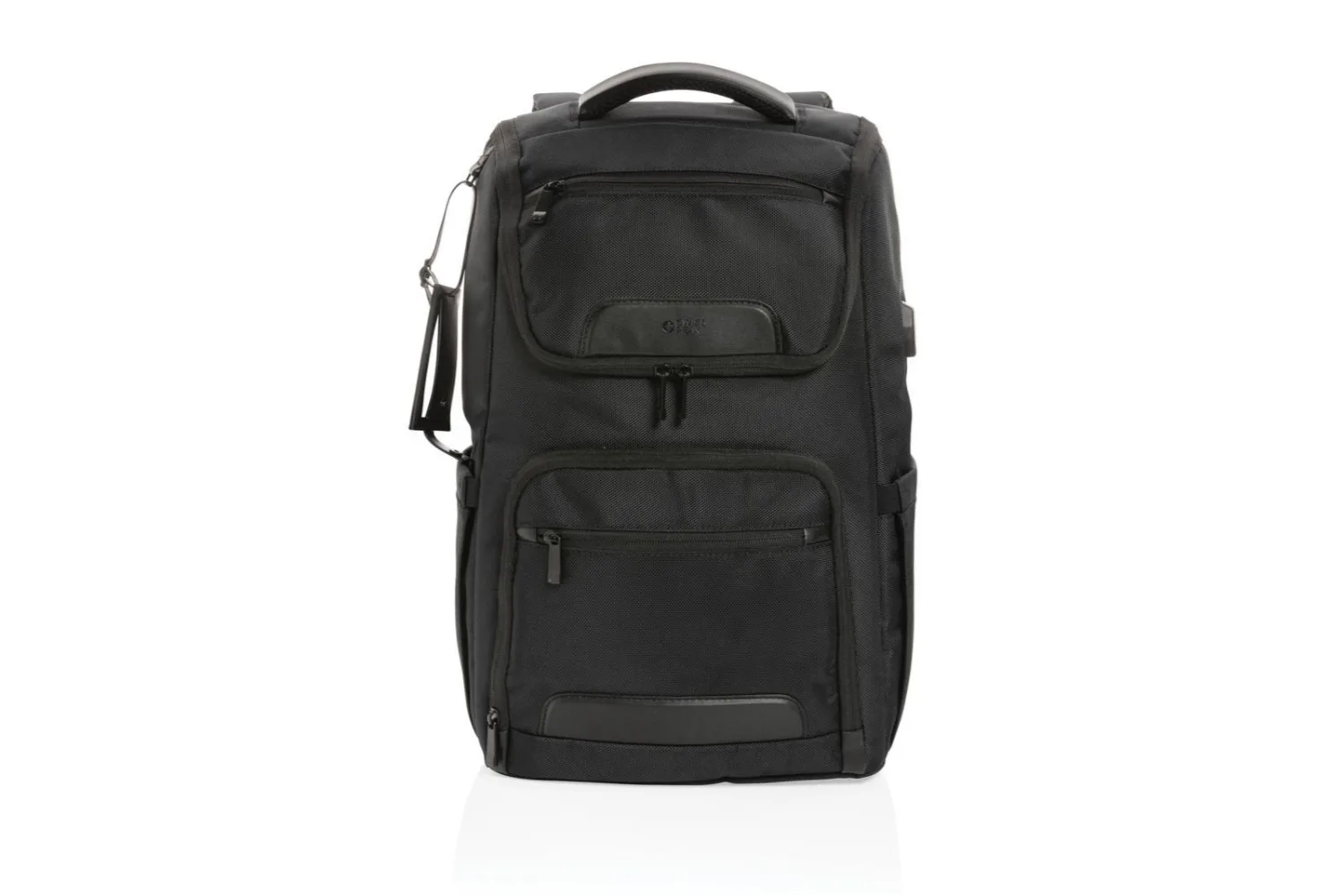 Swiss Peak AWARE™ RPET Voyager 15.6" laptop rugzak met jouw logo op de gekozen positie