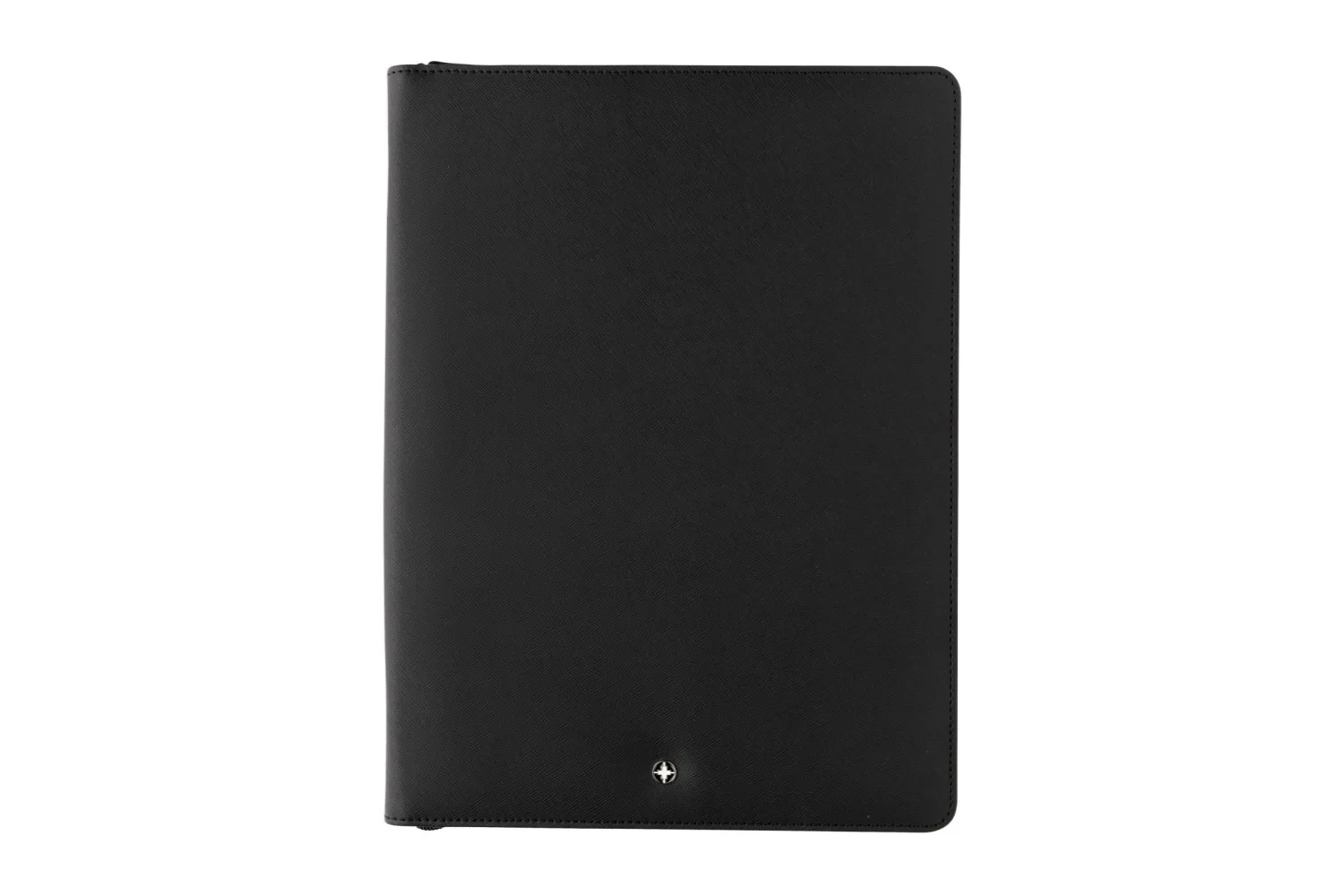 Swiss Peak Heritage RCS rPU A4 portfolio met rits met jouw logo op de gekozen positie