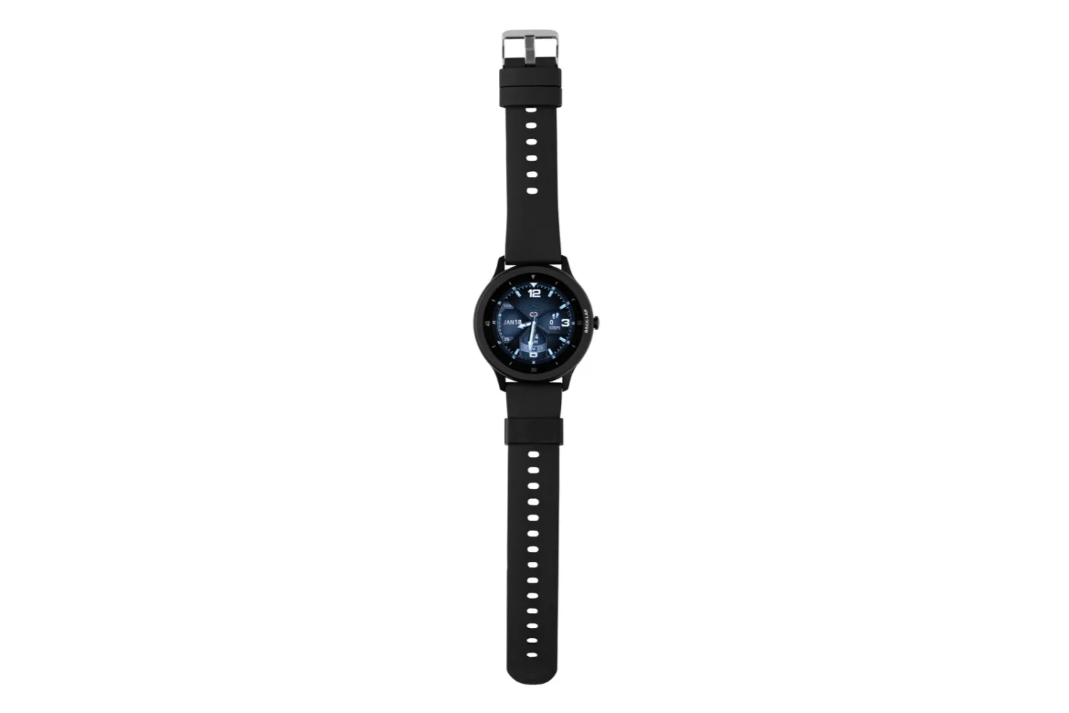 Swiss Peak RCS gerecycled TPU smart watch met jouw logo op de gekozen positie