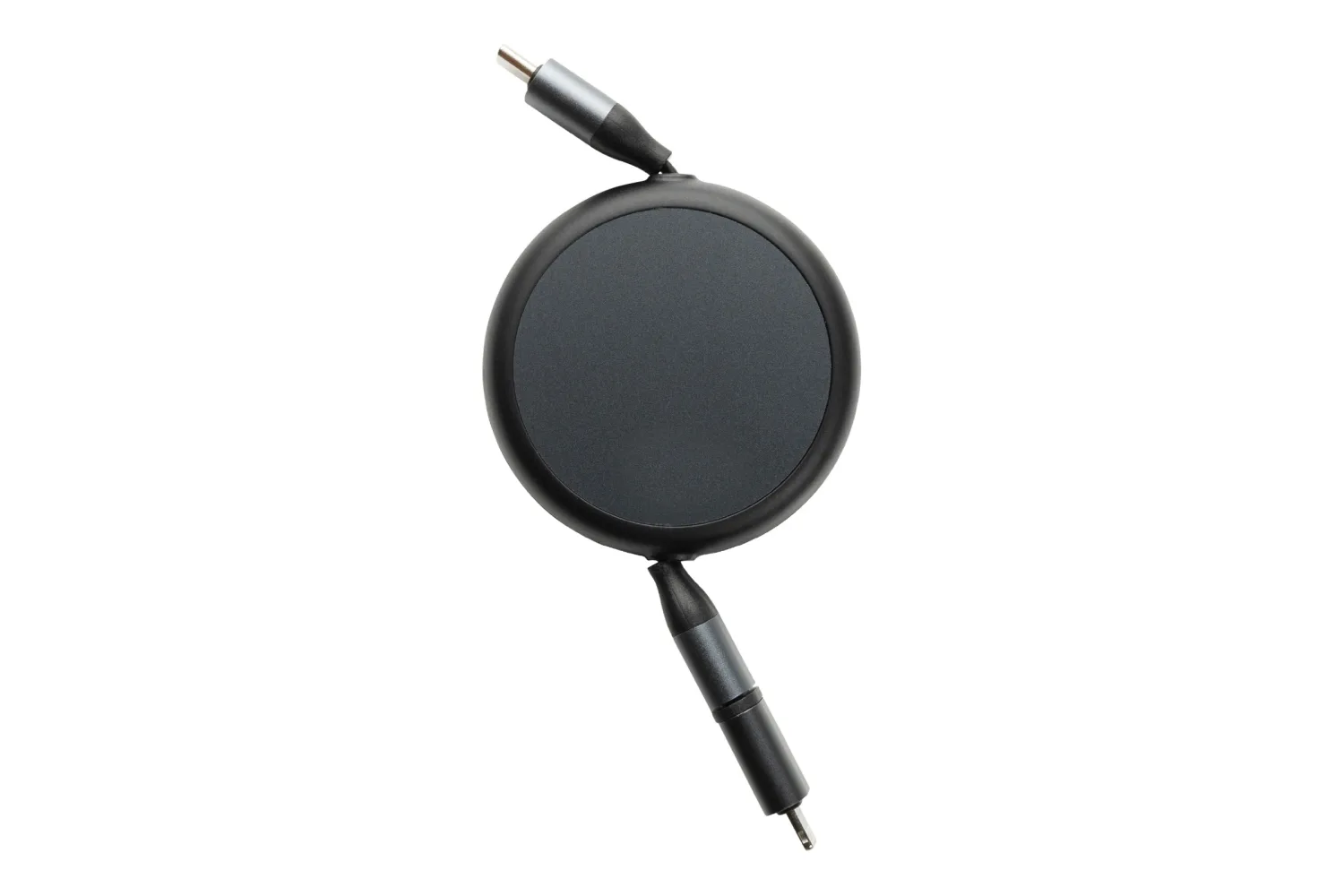 Terra recycled aluminum uittrekbare 240W kabel met jouw logo op de gekozen positie
