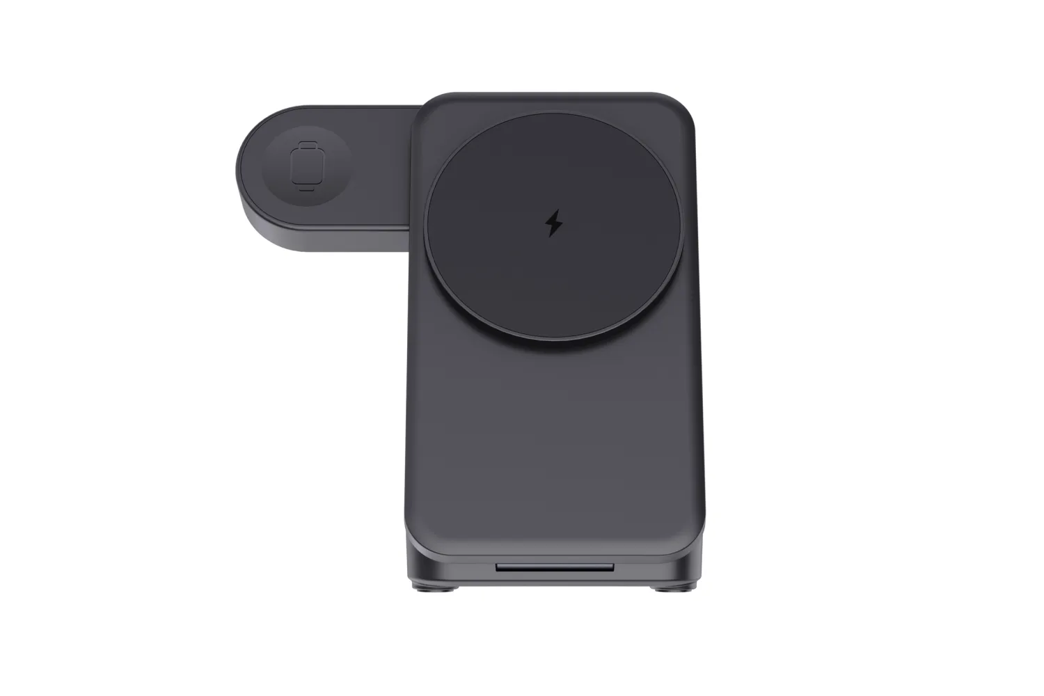 Urban Vitamin Arcadia RCS rplastic 15W 3-in-1 magn. oplader met jouw logo op de gekozen positie
