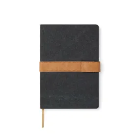 VINGA Bosler RCS recycled papieren notitieboek met jouw logo op de gekozen positie
